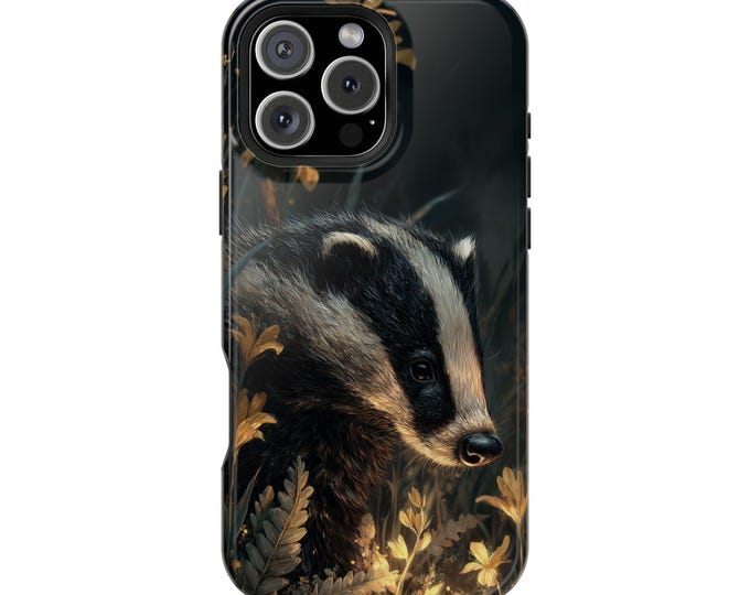 Badger Exploring Glowing Glade Phone Case: iPhone, Galaxy, Pixel - Lifetime Warranty