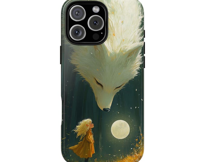 Forest Whispers Kitsune Fox Girl Phone Case: iPhone, Galaxy, Pixel - Lifetime Warranty