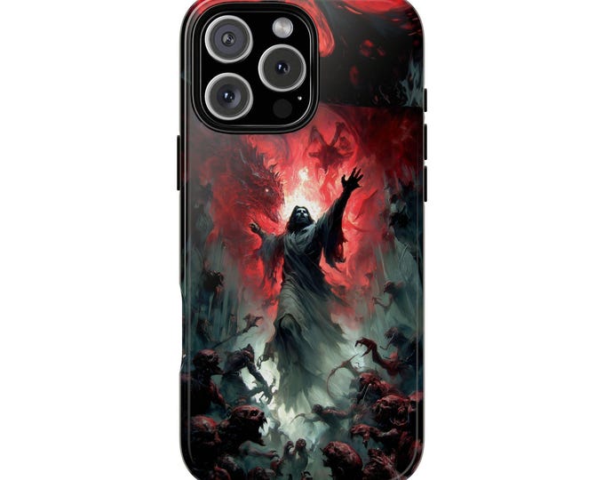 Light Against the Shadows Abyss Phone Case: iPhone, Galaxy, Pixel - Lifetime Warranty