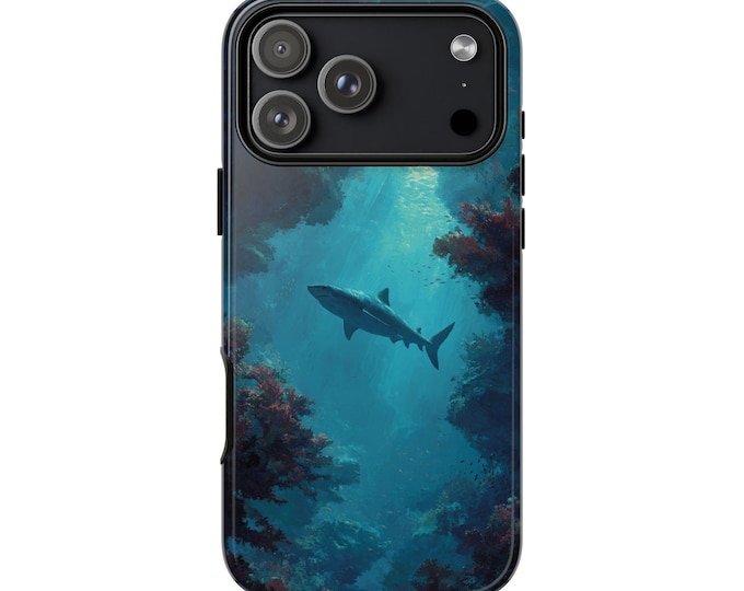 Lone Shark Predator Reef Phone Case: iPhone, Galaxy, Pixel - Lifetime Warranty