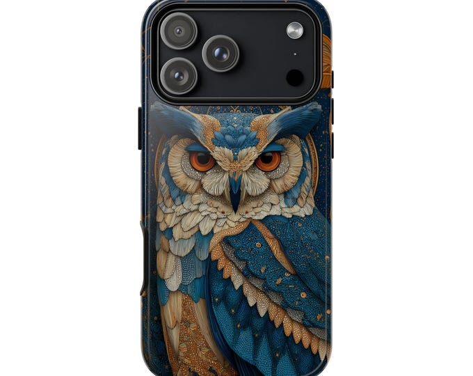 Sacred Owl Intricate Pattern Phone Case: iPhone, Galaxy, Pixel - Lifetime Warranty