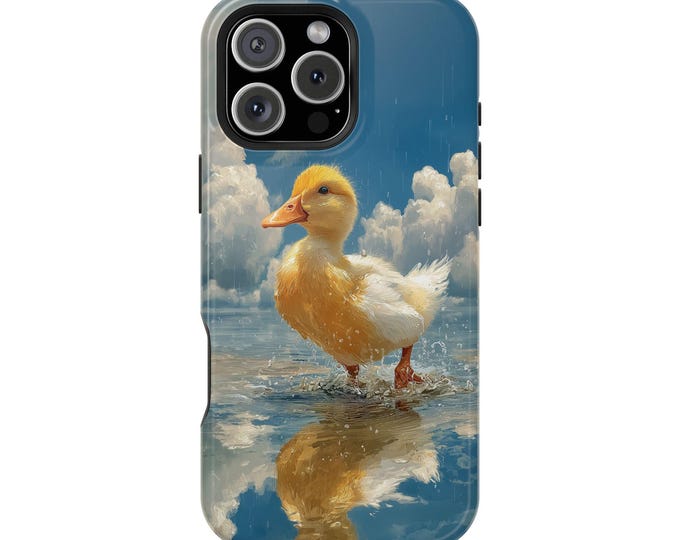 Joyful Duckling Reflecting Water Duck Phone Case: iPhone, Galaxy, Pixel - Lifetime Warranty