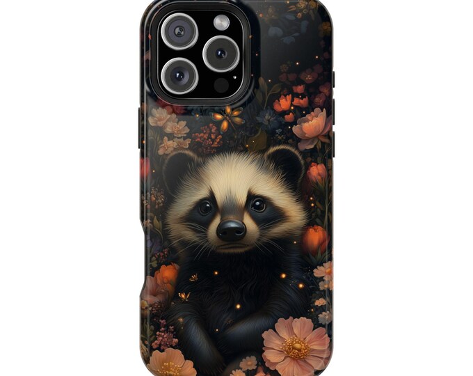 Peaceful Honey Badger Floral Garden Phone Case: iPhone, Galaxy, Pixel - Lifetime Warranty