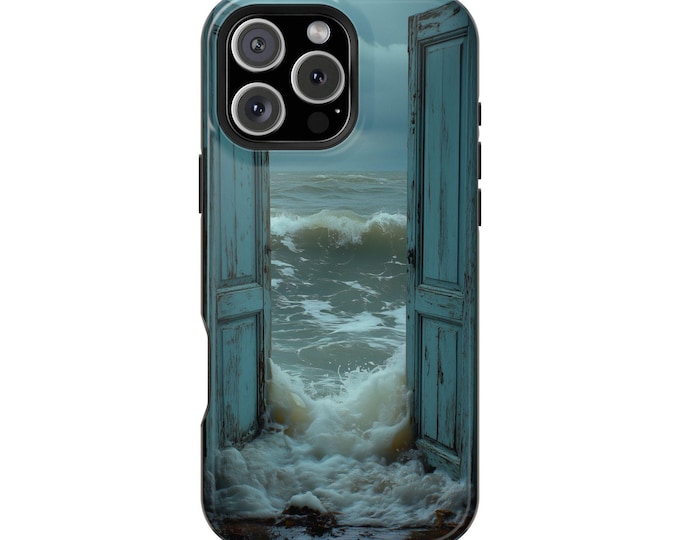 Teal Doors Beach Ocean Waves Phone Cover | Case for iPhone, Samsung Galaxy, Pixel