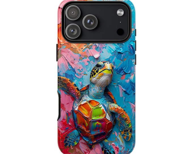Sea Turtle Tropical Hawaii Liquid Paint Phone Case: iPhone, Samsung Galaxy, Pixel - Lifetime Warranty