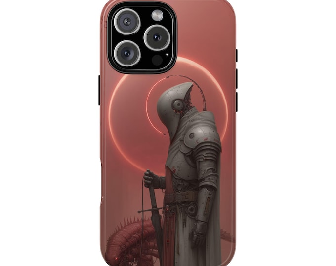 Crusader Crimson Beast Gothic Surrealism Phone Case: iPhone, Galaxy, Pixel - Lifetime Warranty