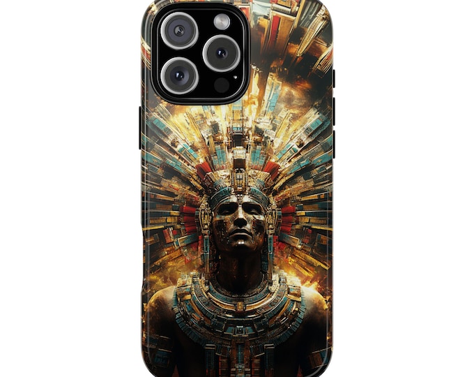 Aztec Warrior Transcending Light Phone Case: iPhone, Galaxy, Pixel - Lifetime Warranty
