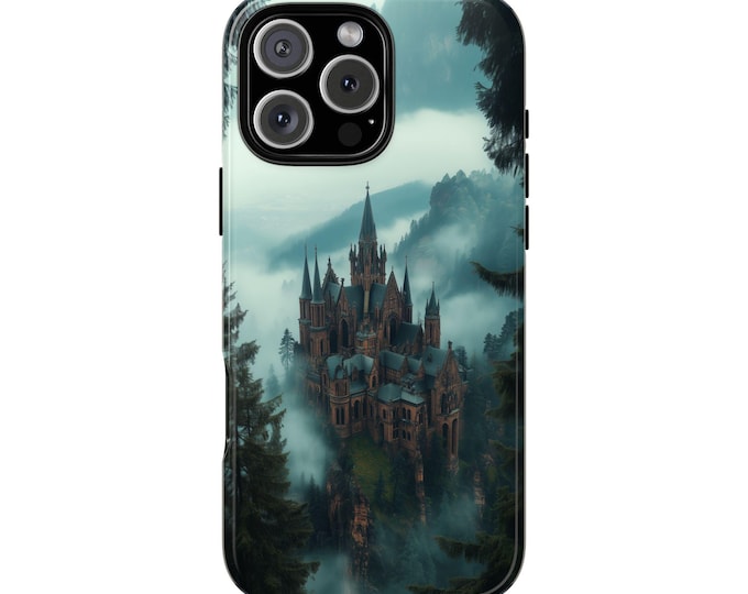 Ancient Cathedral Gothic Castle Mist Fog Phone Case: iPhone, Galaxy, Pixel - Lifetime Warranty