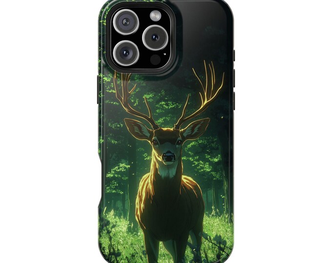 Deer Stag Forest Digial Art Phone Case: iPhone, Galaxy, Pixel - Lifetime Warranty