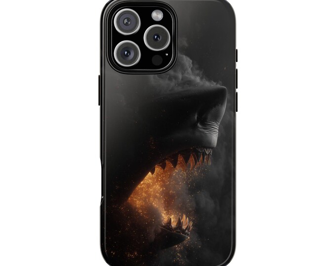 Great White Shark Dark Ocean Deep Phone Case: iPhone, Galaxy, Pixel - Lifetime Warranty