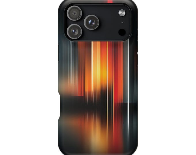Fiery Echoes Radiant Gradient Orange Phone Case: iPhone, Galaxy, Pixel - Lifetime Warranty
