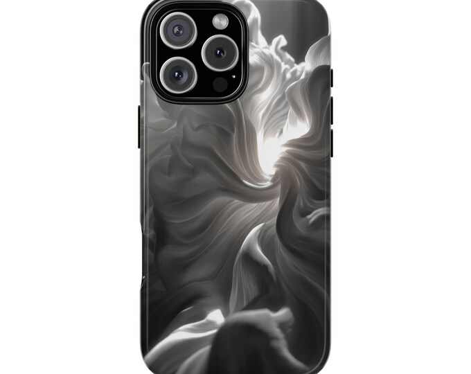 Silky Waves Shadow Contrast Folds Phone Case: iPhone, Galaxy, Pixel - Lifetime Warranty