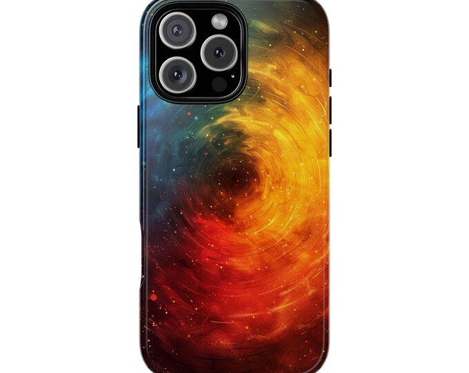 Cosmic Vortex Colorful Radiant Energy Phone Case: iPhone, Galaxy, Pixel - Lifetime Warranty