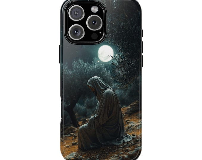 Garden of Gethsemane Jesus Christ Prayer Phone Case: iPhone, Galaxy, Pixel - Wireless Charging