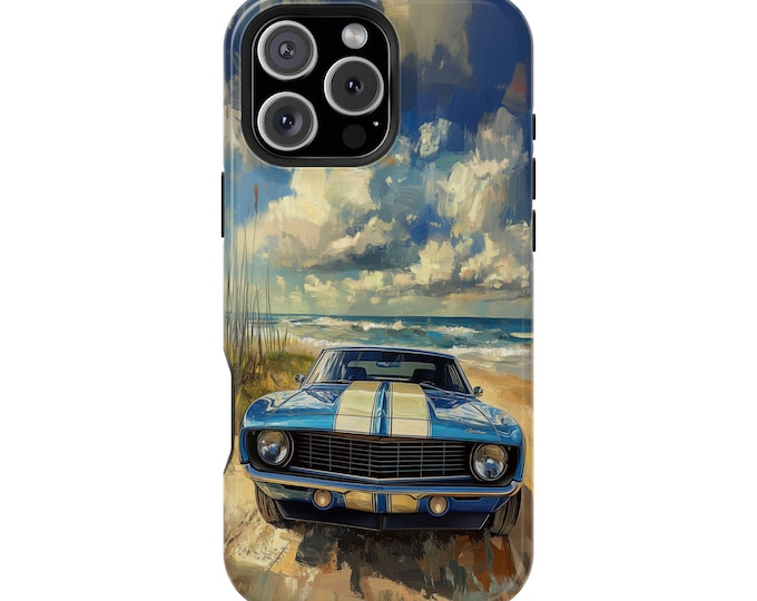 1969 Metallic Blue Racing Muscle Car Phone Case: iPhone, Galaxy, Pixel - Lifetime Warranty