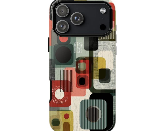 Scandinavian Tone Pastel Shapes Phone Case: iPhone, Galaxy, Pixel - Lifetime Warranty