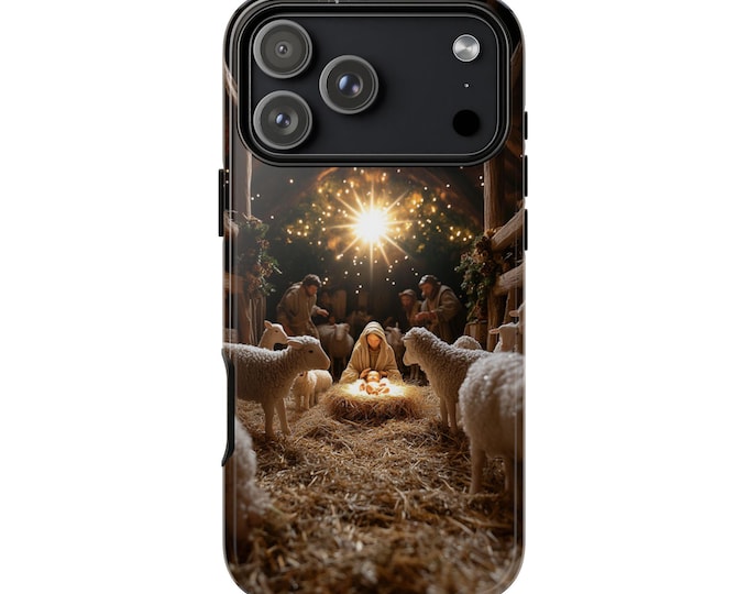 Nativity Jesus Christ Birth Manger Phone Case for iPhone, Galaxy, Pixel – Lifetime Warranty