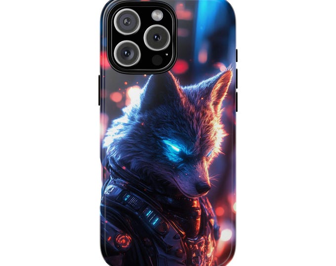 High-Tech Wolf Star Commander Phone Case: iPhone, Galaxy, Pixel - Lifetime Warranty