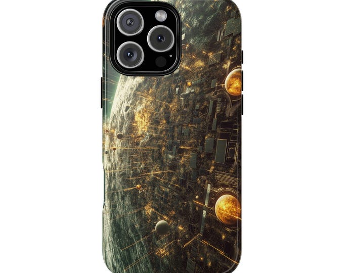Computer Planet Simulation World Sci-Fi Phone Case: iPhone, Galaxy, Pixel - Lifetime Warranty