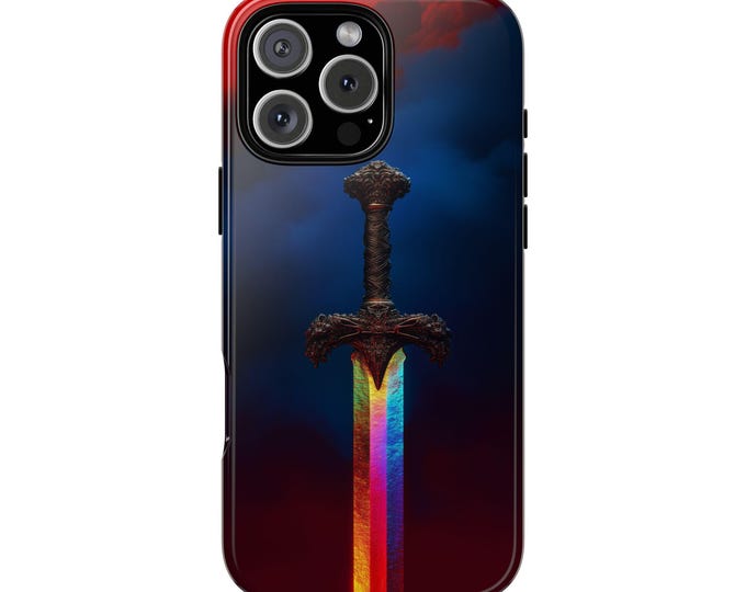 Iridescent Blade Sword of Light Weapon Phone Case: iPhone, Galaxy, Pixel - Lifetime Warranty