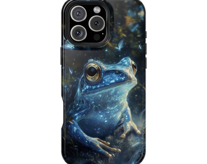Translucent Blue Frog Glowing Phone Case: iPhone, Galaxy, Pixel - Lifetime Warranty