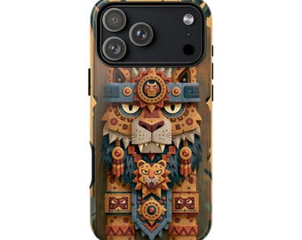 Jaguar Wildcat Tribal Pattern Jungle Art | Phone Ink Case | Custom Made Cover | Lifetime Warranty