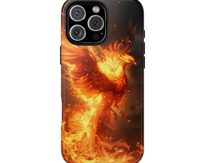 Eternal Phoenix Fire Bird Rising Flames Phone Case: iPhone, Galaxy, Pixel - Lifetime Warranty