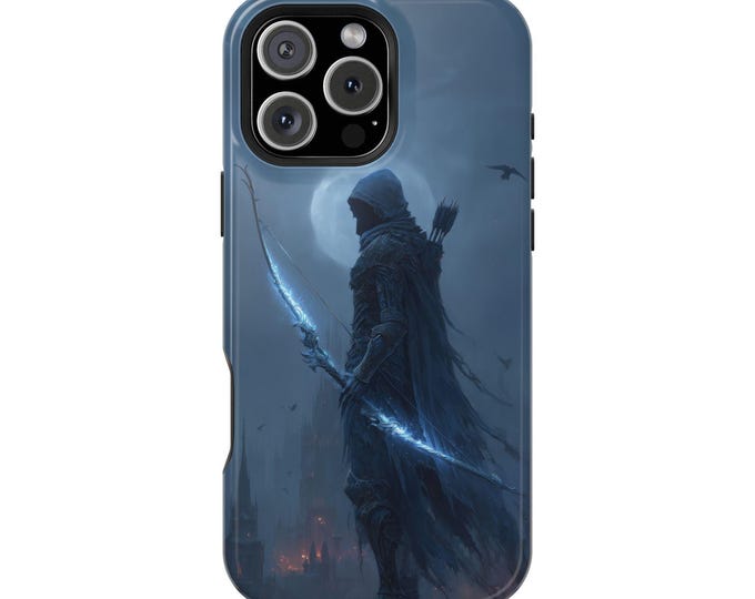 Cloaked Archer Warrior Night Castle Phone Case: iPhone, Galaxy, Pixel - Lifetime Warranty