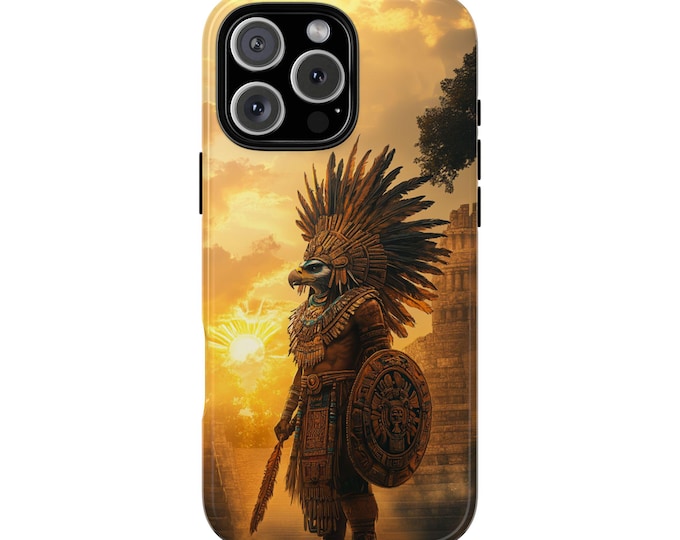 Aztec Eagle Warrior Mexico Artwork Phone Case: iPhone, Galaxy, Pixel - Lifetime Warranty