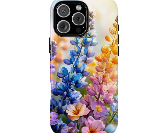 Dreamy Wildflower Breeze Blue Pink Floral Phone Case for iPhone | Samsung Galaxy | Google Pixel