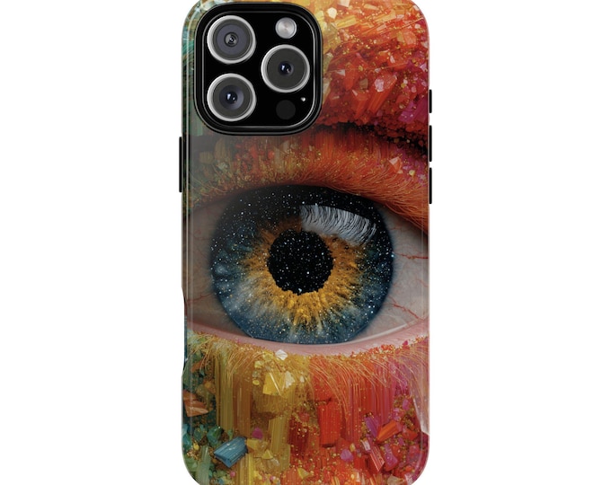 Dynamic Eye Radiant Crystal Paint Iris Phone Case: iPhone, Galaxy, Pixel - Lifetime Warranty