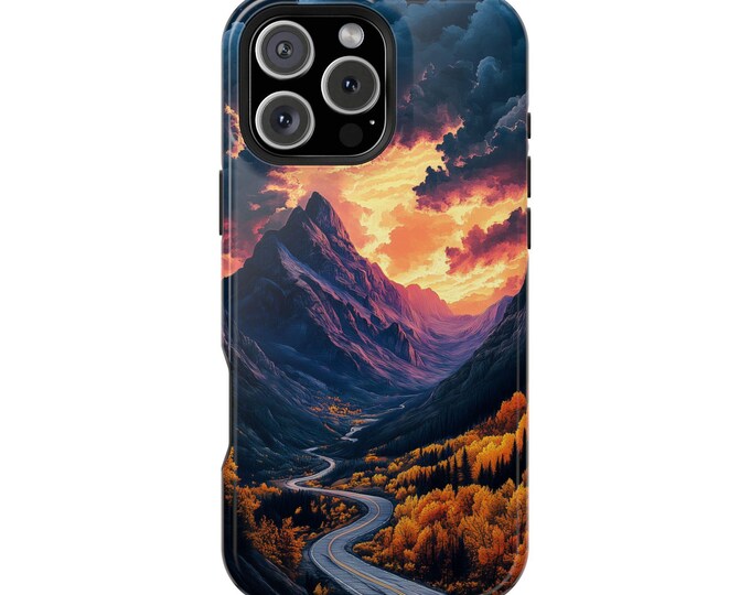 Majestic Mountain Wilderness Winding Road Phone Case: iPhone, Galaxy, Pixel - Lifetime Warranty