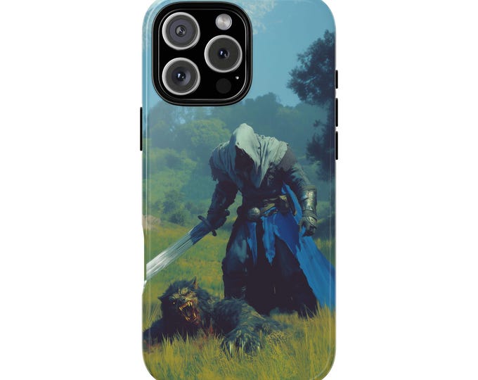 Werewolf Beast Slayer Knight Phone Case: iPhone, Galaxy, Pixel - Lifetime Warranty
