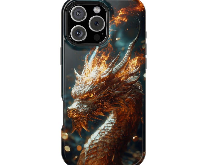 Gold Dragon with Golden Coins Phone Case for iPhone | Samsung Galaxy | Google Pixel