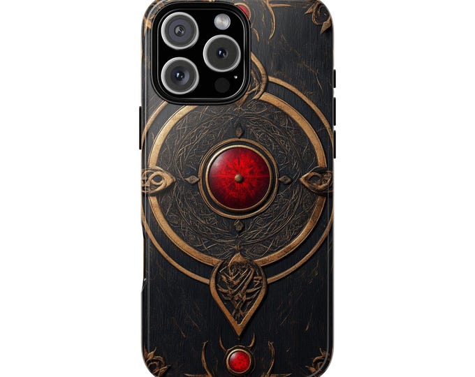 Runic Red Design Viking Rune Art Phone Case: iPhone, Galaxy, Pixel - Lifetime Warranty