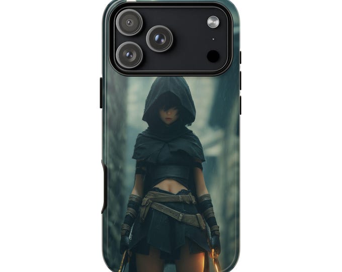 Shadow Assassin Anime Girl Phone Case: iPhone, Galaxy, Pixel - Lifetime Warranty