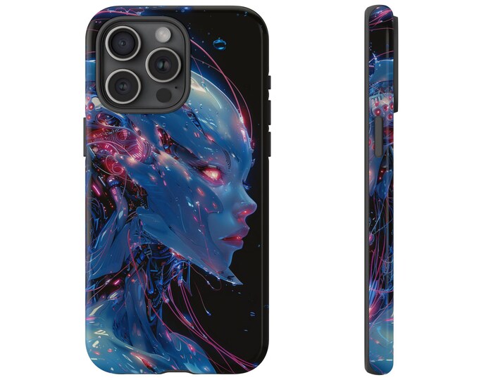 Anime Android Woman Robot Cyborg Phone Case: iPhone, Galaxy, Pixel - Lifetime Warranty