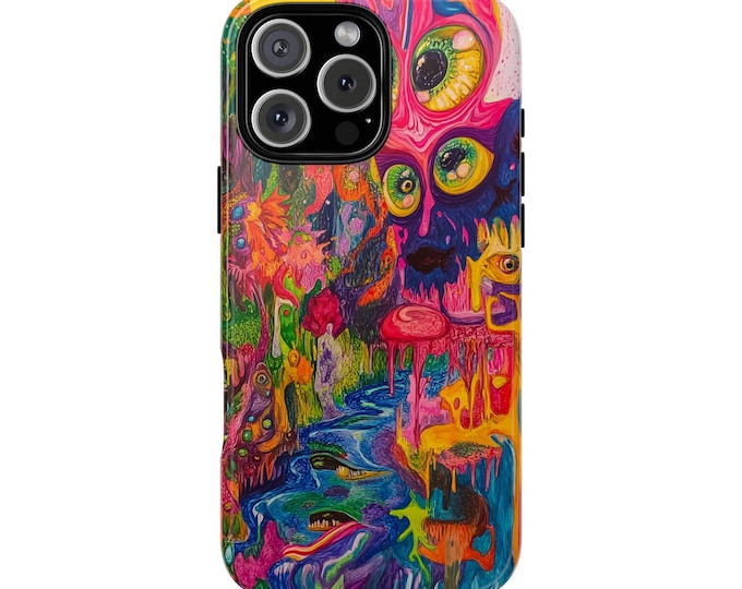 Melting Visions Psychedelic Surreal Dream Phone Case: iPhone, Galaxy, Pixel - Lifetime Warranty
