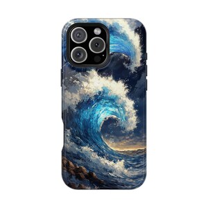 Blue Ocean Waves Radiant Sea Glow Pastel - Phone Case for iPhone 16 16e 15 14 13 12 11 Pro Max | Samsung Galaxy S25 S24 S23 S22 | Pixel 9 9a