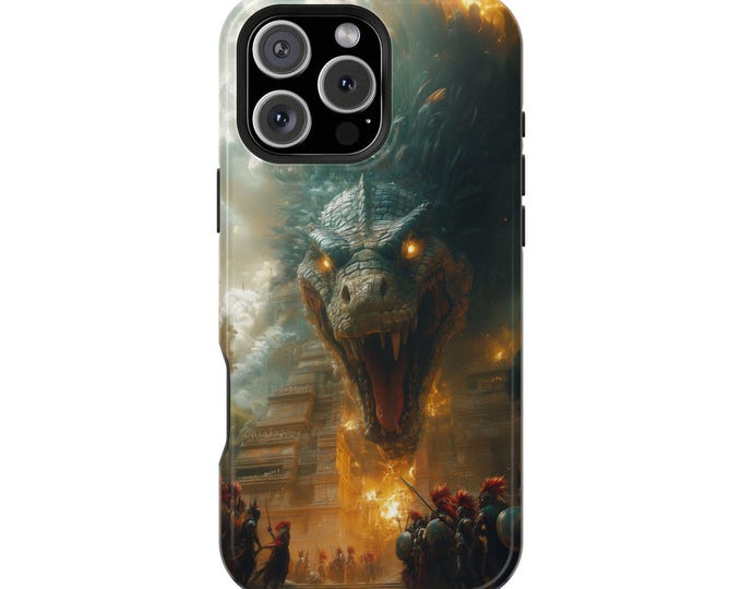 Quetzalcoatl Dragon Serpent Aztec Ruins Phone Case for iPhone | Samsung Galaxy | Google Pixel