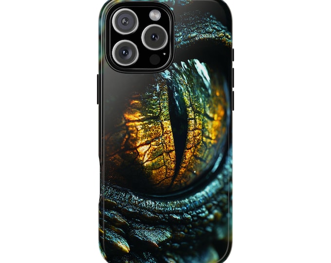 Dragon Reflective Eye Green Scale Phone Case for iPhone | Samsung Galaxy | Google Pixel