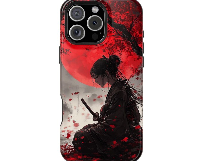 Japanese Woman Moon Tree Phone Case: iPhone, Galaxy, Pixel - Lifetime Warranty