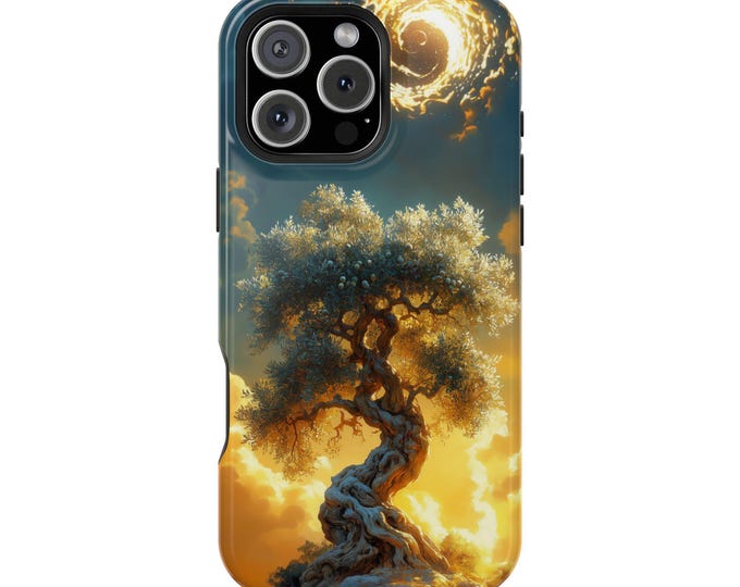 Olive Tree Golden Light Phone Case: iPhone, Galaxy, Pixel - Magsafe Wireless Charging