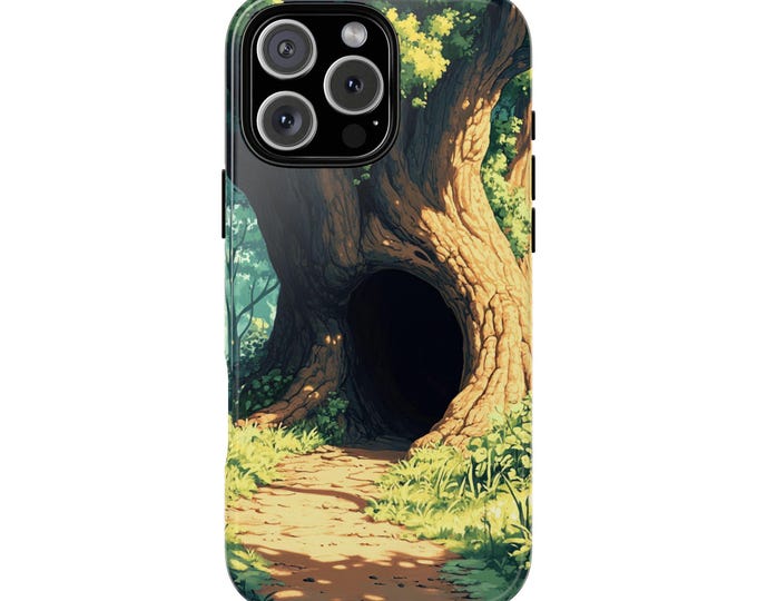 Old Hollow Tree Forest Style Phone Case: iPhone, Galaxy, Pixel - Lifetime Warranty
