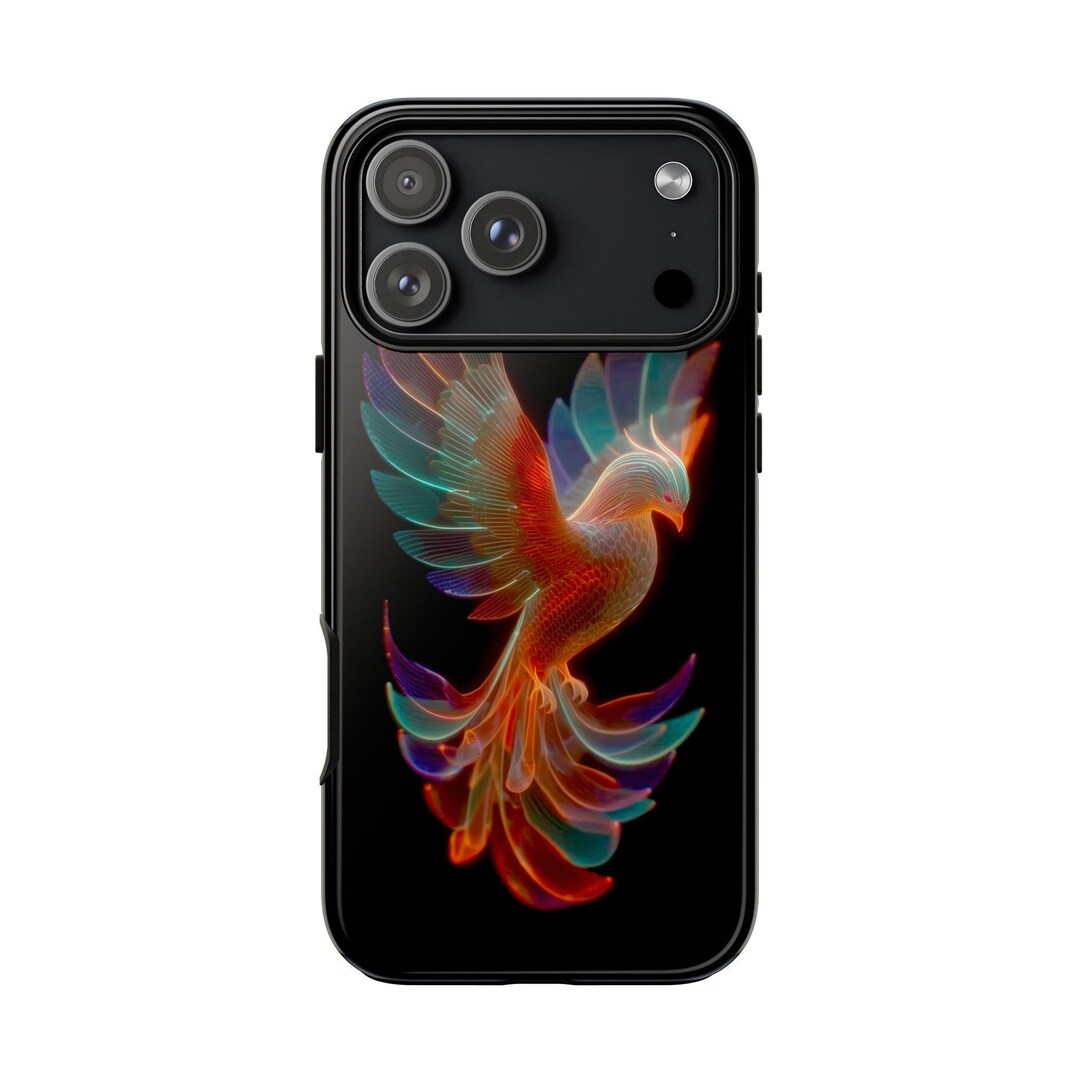 Phoenix Rebirth Colorful Glass Feathers Case: iPhone | Galaxy | Pixel ...