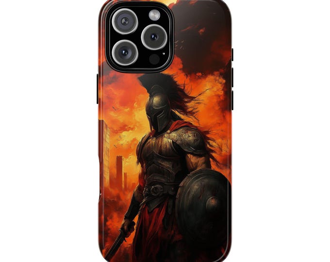 Spartan Inferno Legion Warrior Phone Case: iPhone, Galaxy, Pixel - Lifetime Warranty