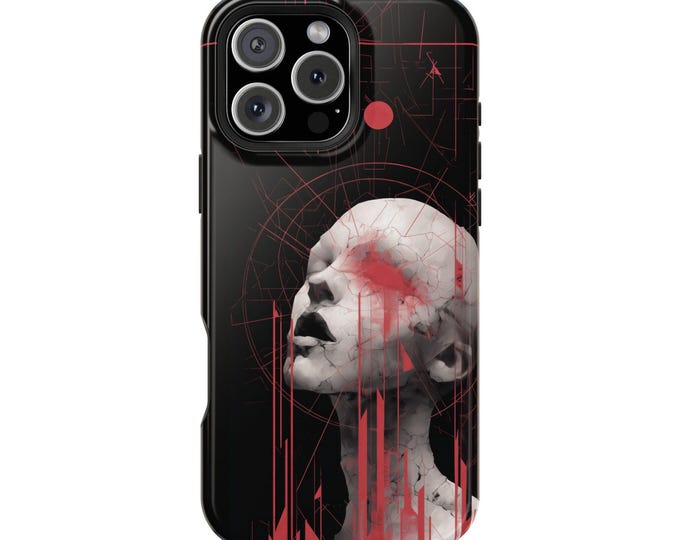 Porcelain Banshee Surreal Glitch Core Phone Case: iPhone, Galaxy, Pixel - Lifetime Warranty
