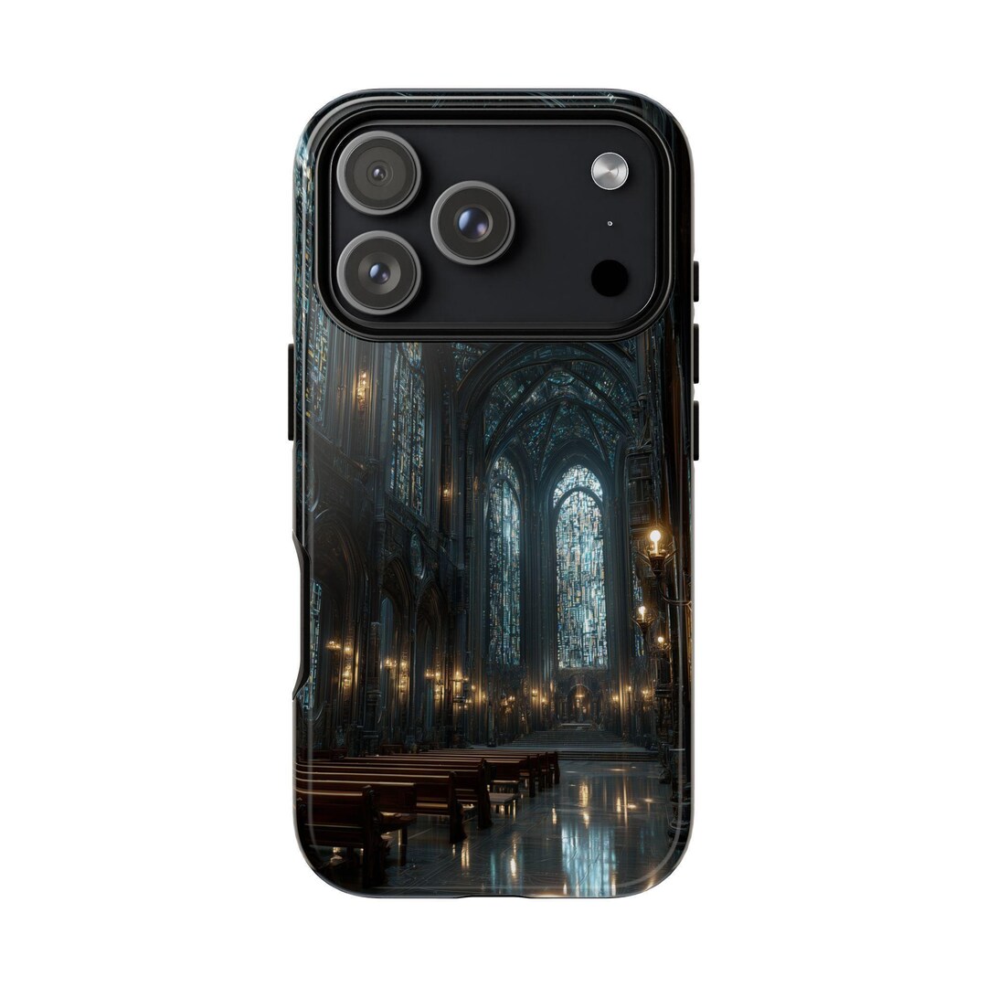 Windows Phone Case Iphone, Galaxy, Pixel - Gothic Cathedral Chapel Stained Glass Windows ...
