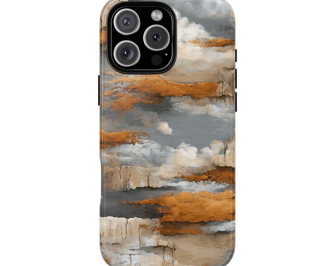 Desert Ochre Cracked Sand Rocky Terrain Phone Case: iPhone, Galaxy, Pixel - Lifetime Warranty
