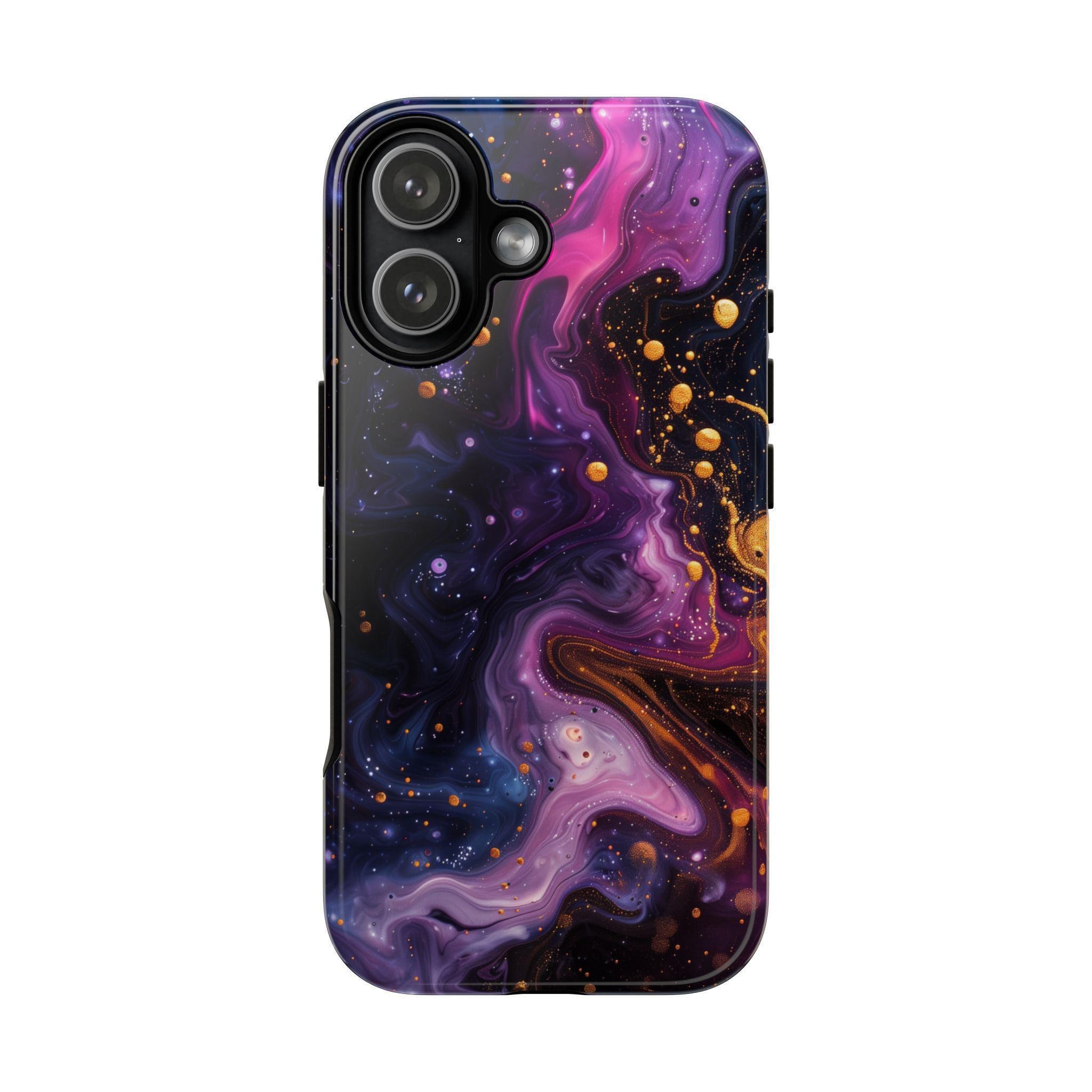 Violet Black Liquid Hydro Dip Phone Case for iPhone 18 Pro Max
